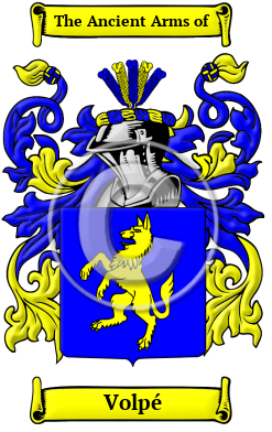 Volpé Family Crest/Coat of Arms