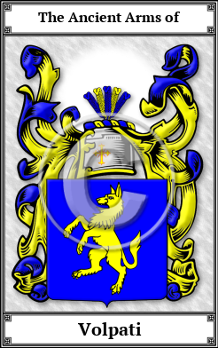 Volpati Family Crest Download (JPG) Book Plated - 600 DPI