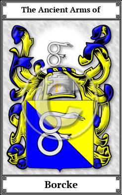 Borcke Family Crest Download (JPG)  Book Plated - 150 DPI