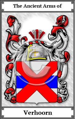 Verhoorn Family Crest Download (JPG) Book Plated - 600 DPI