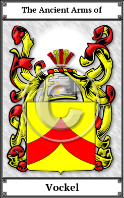 Vockel Family Crest Download (JPG)  Book Plated - 150 DPI