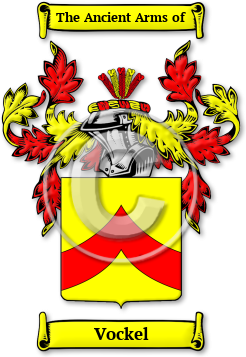 Vockel Family Crest Download (jpg) Legacy Series - 150 DPI