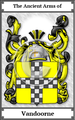 Vandoorne Family Crest Download (JPG)  Book Plated - 150 DPI