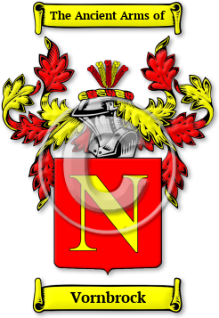 Vornbrock Family Crest Download (jpg) Legacy Series - 150 DPI
