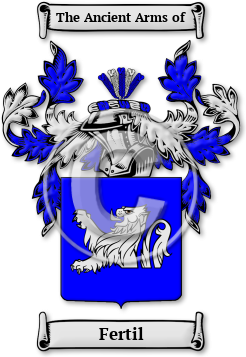 Fertil Family Crest Download (jpg) Legacy Series - 150 DPI