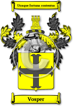 Vosper Family Crest Download (jpg) Legacy Series - 150 DPI