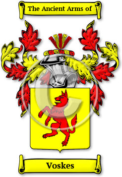 Voskes Family Crest Download (JPG) Legacy Series - 600 DPI