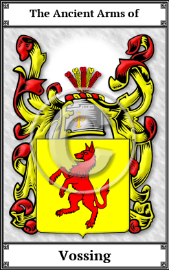 Vossing Family Crest Download (JPG)  Book Plated - 150 DPI