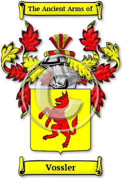Vossler Family Crest Download (JPG) Legacy Series - 600 DPI