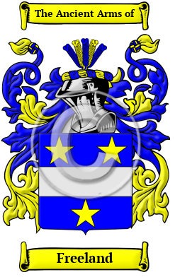 Freeland Family Crest Download (JPG) Heritage Series - 600 DPI