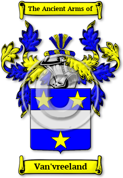 Van'vreeland Family Crest Download (jpg) Legacy Series - 150 DPI
