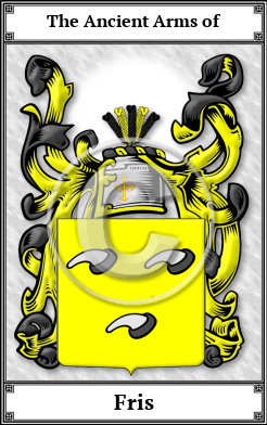 Fris Family Crest Download (JPG)  Book Plated - 150 DPI