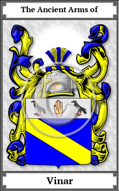 Vinar Family Crest Download (JPG)  Book Plated - 150 DPI