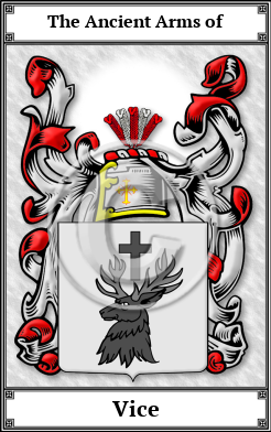 Vice Family Crest Download (JPG) Book Plated - 600 DPI