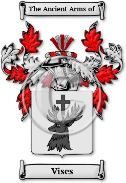 Vises Family Crest Download (jpg) Legacy Series - 150 DPI