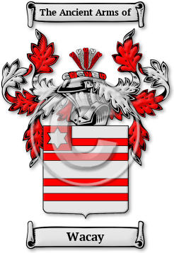 Wacay Family Crest Download (jpg) Legacy Series - 150 DPI