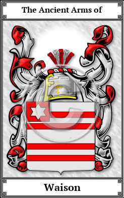 Waison Family Crest Download (JPG)  Book Plated - 150 DPI