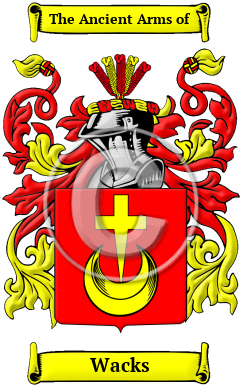 Wacks Family Crest Download (JPG) Heritage Series - 600 DPI