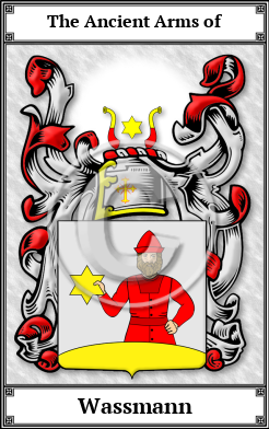 Wassmann Family Crest Download (JPG) Book Plated - 600 DPI