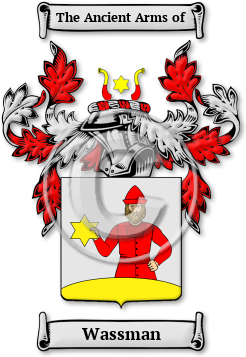 Wassman Family Crest Download (jpg) Legacy Series - 150 DPI