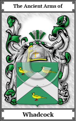 Whadcock Family Crest Download (JPG) Book Plated - 600 DPI