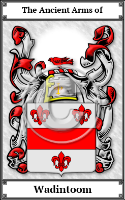 Wadintoom Family Crest Download (JPG)  Book Plated - 150 DPI