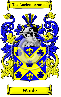 Waide Name Meaning, Family History, Family Crest & Coats of Arms