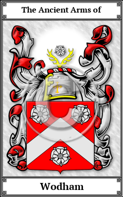 Wodham Family Crest Download (JPG)  Book Plated - 150 DPI