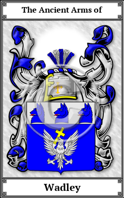 Wadley Family Crest Download (JPG)  Book Plated - 150 DPI