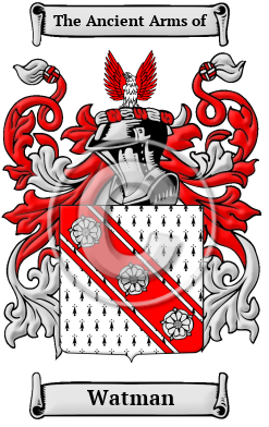 Watman Family Crest/Coat of Arms