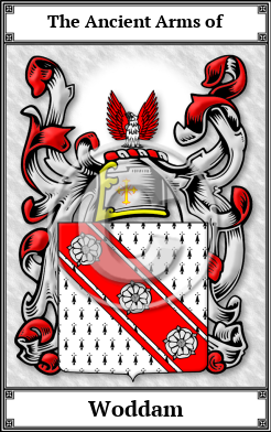 Woddam Family Crest Download (JPG) Book Plated - 600 DPI