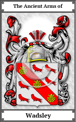 Wadsley Family Crest Download (JPG)  Book Plated - 150 DPI