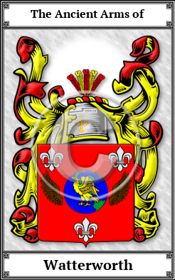 Watterworth Family Crest Download (JPG)  Book Plated - 150 DPI