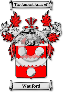 Wauford Family Crest Download (jpg) Legacy Series - 150 DPI