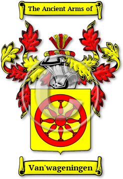 Van'wageningen Family Crest Download (jpg) Legacy Series - 150 DPI