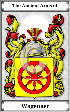 Wagenaer Family Crest Download (JPG)  Book Plated - 150 DPI