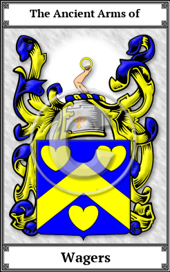 Wagers Family Crest Download (JPG)  Book Plated - 150 DPI