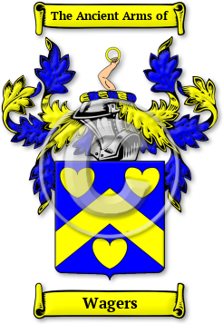 Wagers Family Crest Download (jpg) Legacy Series - 150 DPI