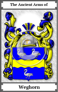 Weghorn Family Crest Download (JPG)  Book Plated - 150 DPI