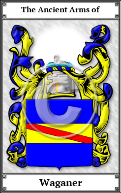 Waganer Family Crest Download (JPG)  Book Plated - 150 DPI