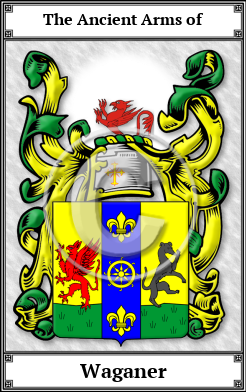 Waganer Family Crest Download (JPG)  Book Plated - 150 DPI