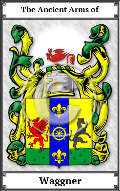 Waggner Family Crest Download (JPG) Book Plated - 600 DPI