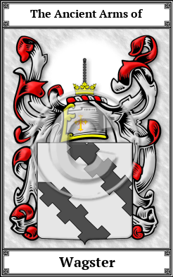 Wagster Family Crest Download (JPG)  Book Plated - 150 DPI