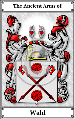 Wahl Family Crest Download (JPG)  Book Plated - 150 DPI