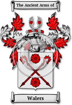 Walers Family Crest Download (jpg) Legacy Series - 150 DPI