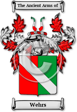 Wehrs Family Crest Download (jpg) Legacy Series - 150 DPI