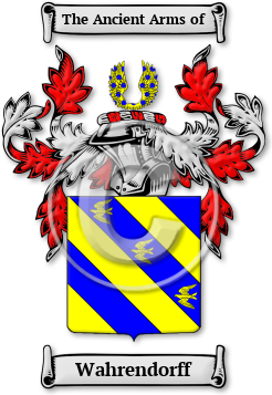 Wahrendorff Family Crest Download (jpg) Legacy Series - 150 DPI