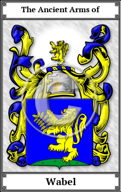 Wabel Family Crest Download (JPG)  Book Plated - 150 DPI