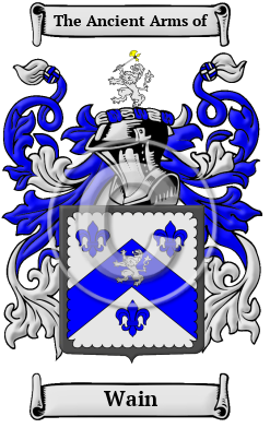 Wain Family Crest Download (JPG) Heritage Series - 300 DPI