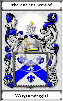 Waynewright Family Crest Download (JPG)  Book Plated - 150 DPI